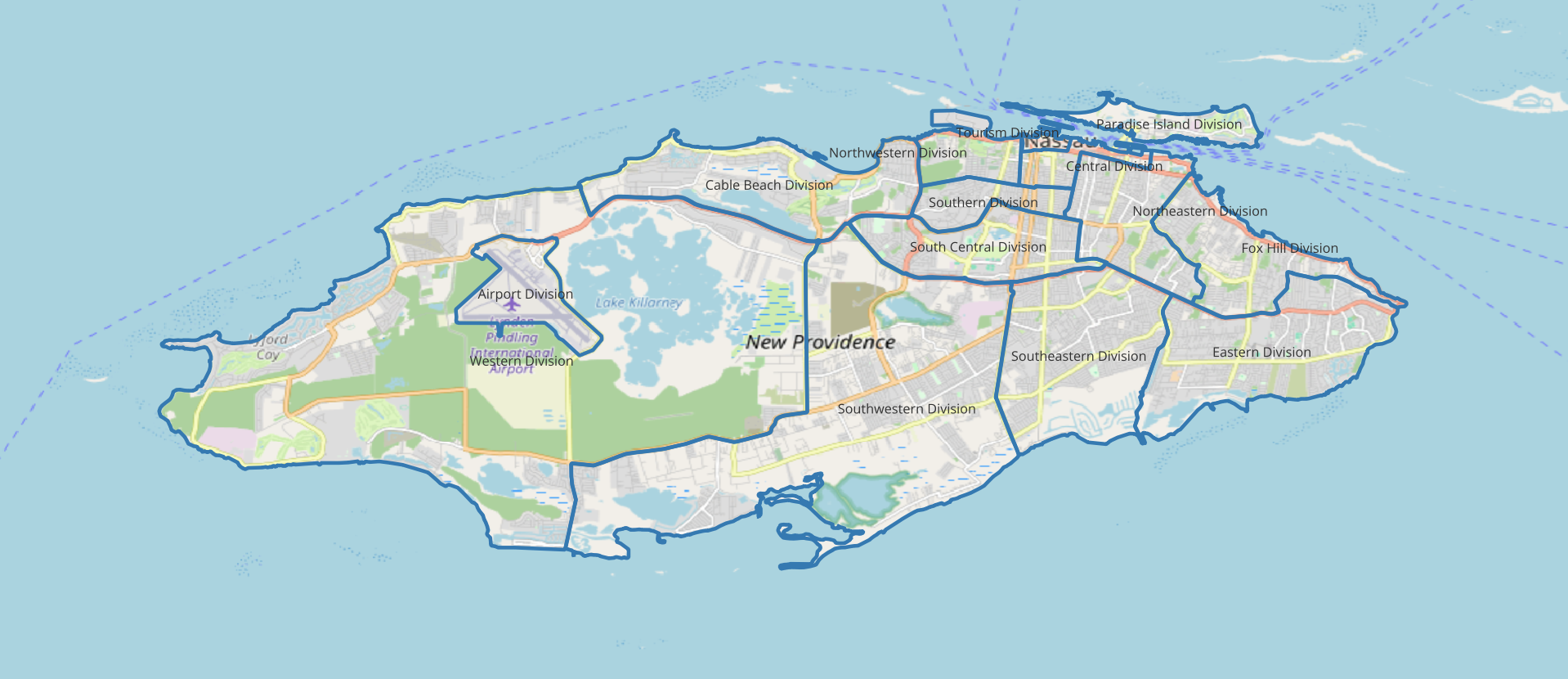 Geospatial Mapping of Police Divisions Screenshot
